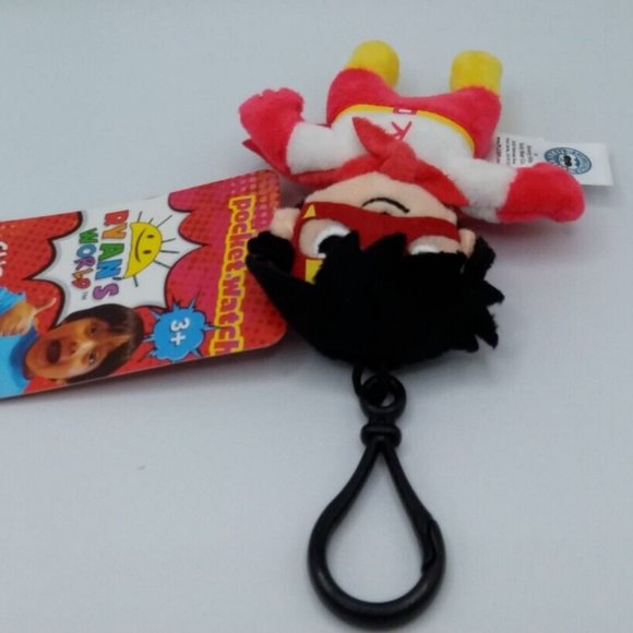 Ryan's World 4" Clip On Plush Ryan Stuffed Toy - Picture 9 of 10